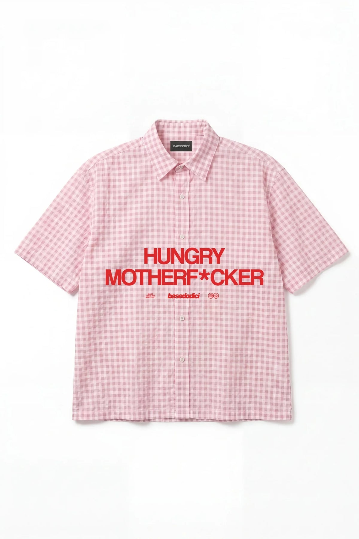 Basedodici Checked Shirt Rose Summer Club
