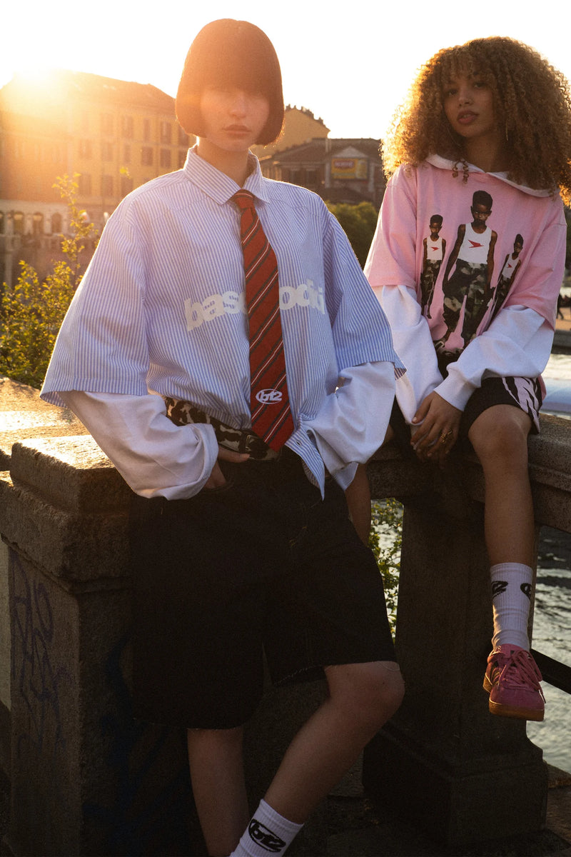 Basedodici Shirt Stripe Logo