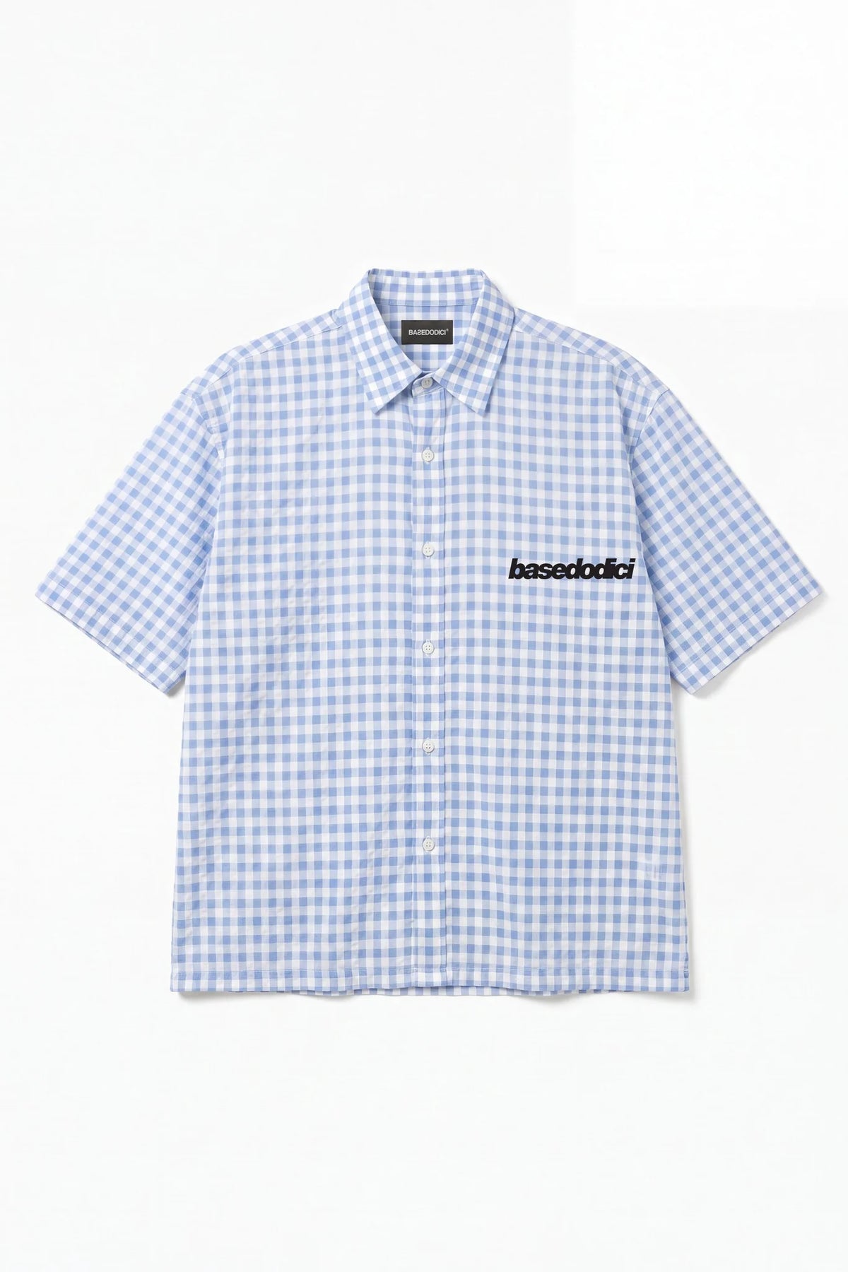 Basedodici Checked Shirt Blue Summer Club