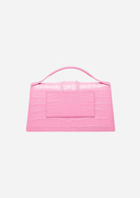 Jacquemus Le Grand Bambino Crocodile Pink