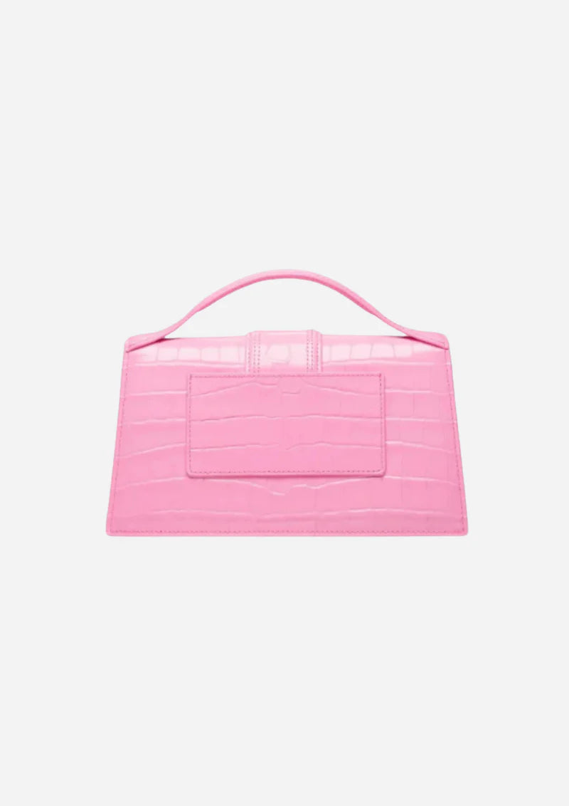 Jacquemus Le Grand Bambino Crocodile Pink