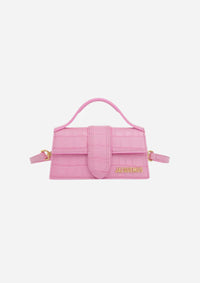 Jacquemus Le Bambino Mini Crocodile Pink
