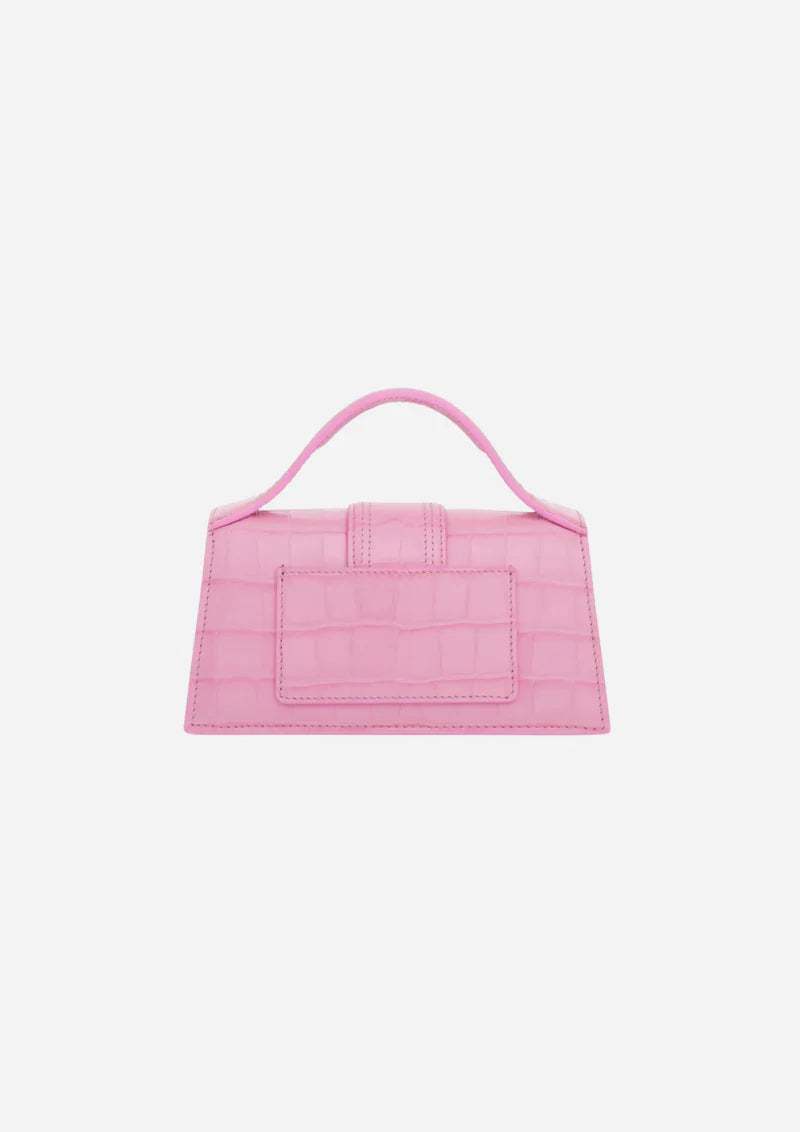 Jacquemus Le Bambino Mini Crocodile Pink