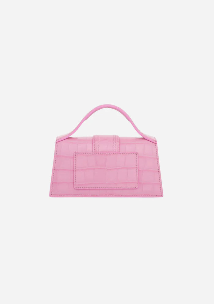 Jacquemus Le Bambino Mini Crocodile Pink