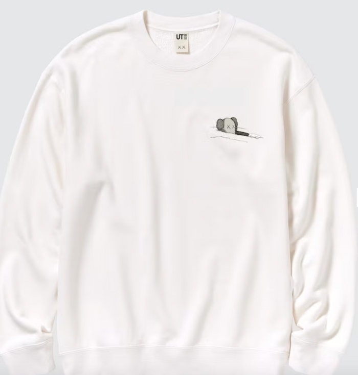 KAWS x Uniqlo Long-Sleeve Sweatshirt White