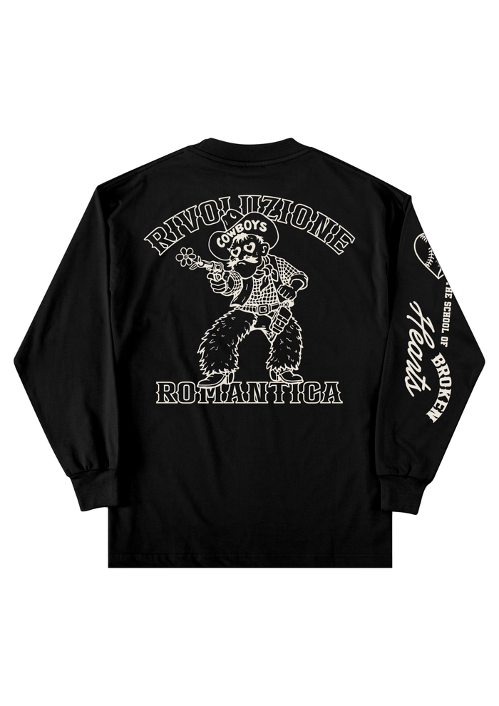 Rivoluzione Romantica Longsleeve "Romantic Cowboy" Black