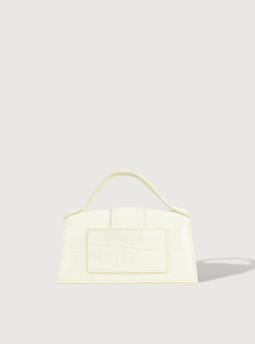 Jacquemus Le Bambino Mini Crocodile White