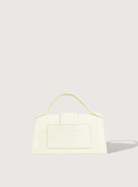 Jacquemus Le Bambino Mini Crocodile White