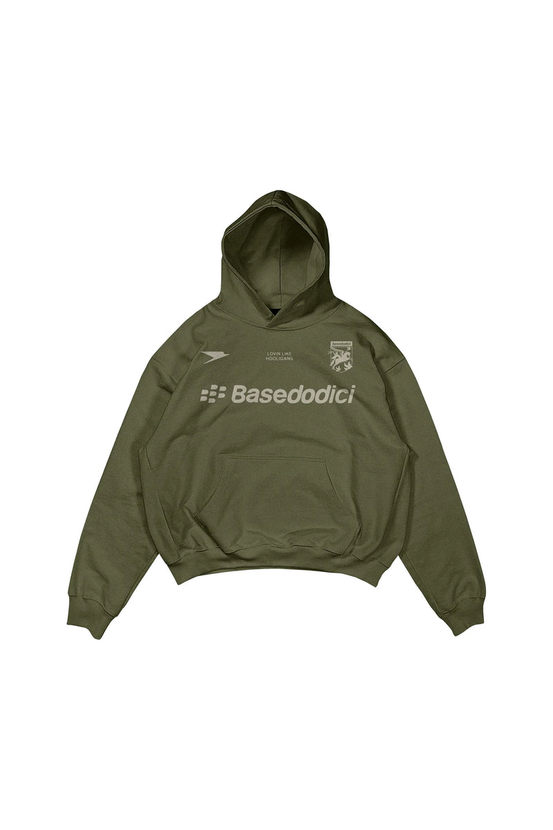 Basedodici Hoodie Club Navy Green