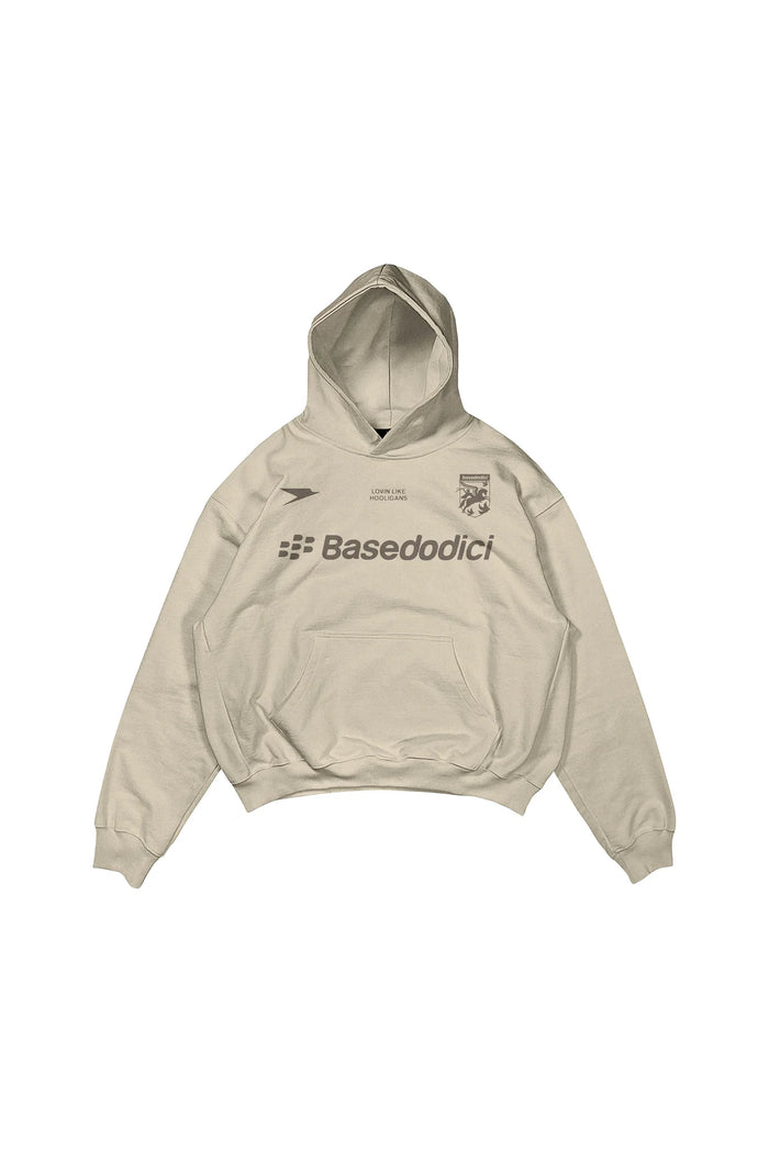 Basedodici Hoodie Club Navy Beige