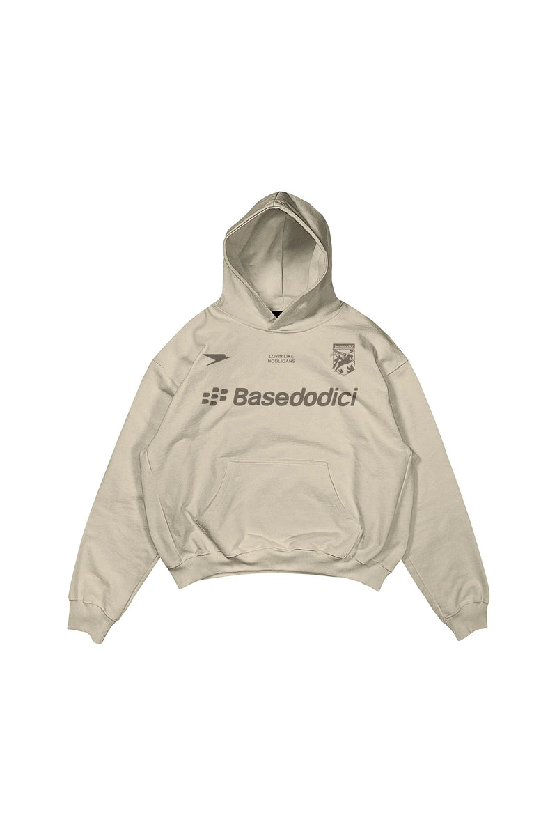 Basedodici Hoodie Club Navy Beige