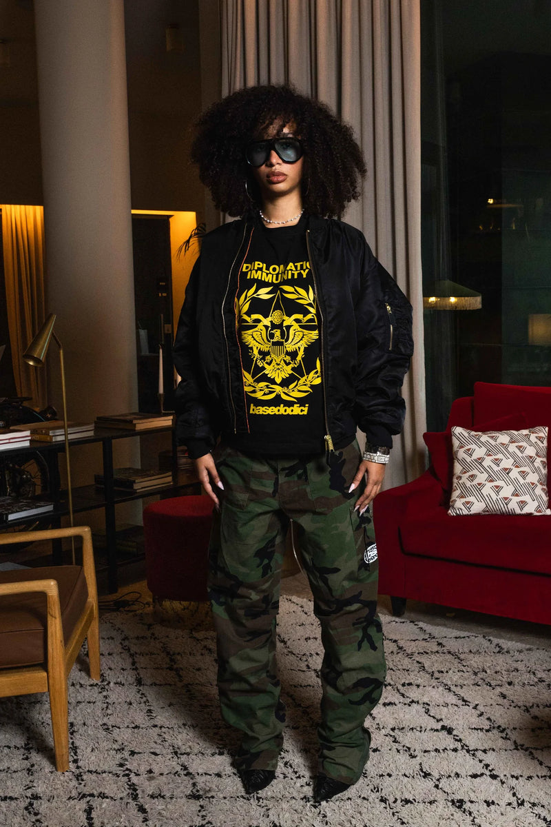 Basedodici "WORLD TOUR" Diplomatic Tee Black