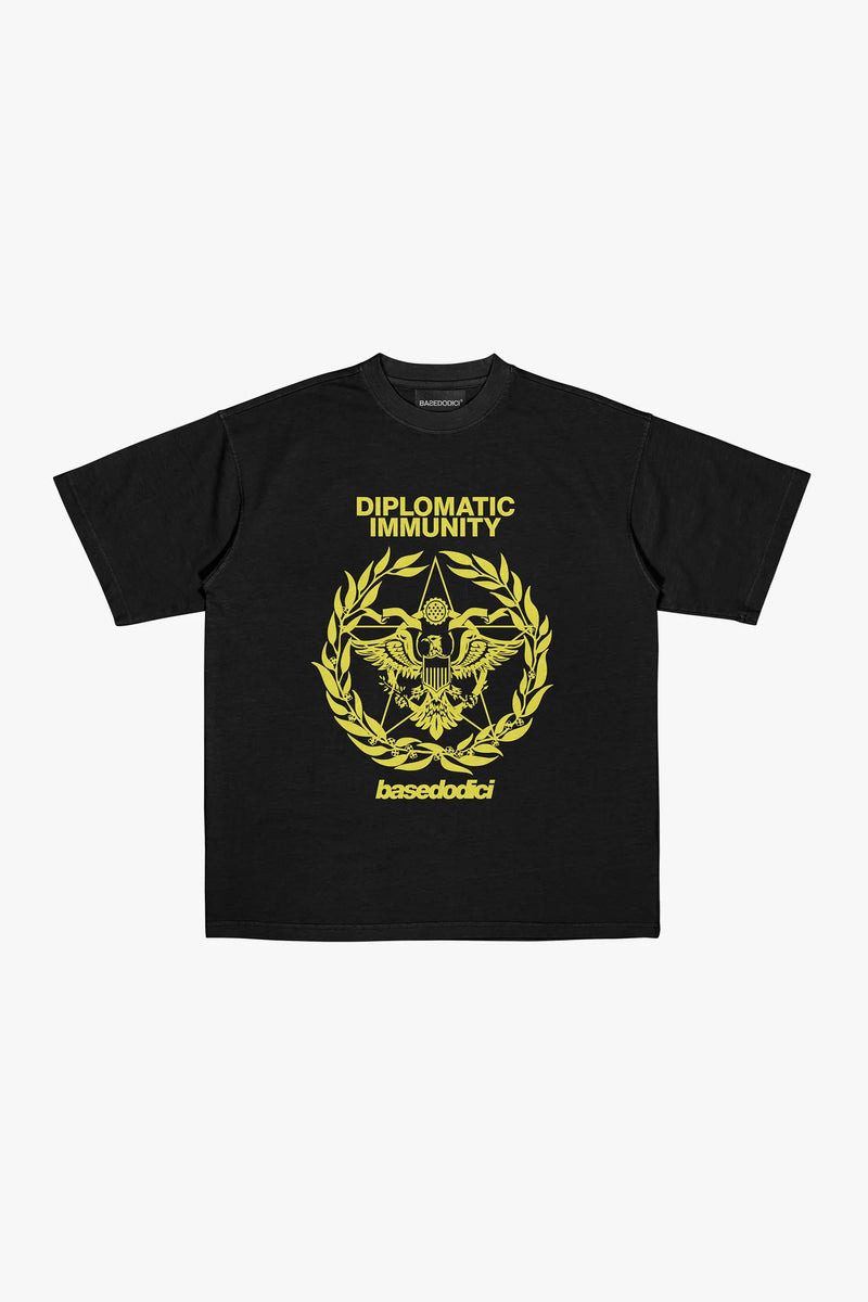 Basedodici "WORLD TOUR" Diplomatic Tee Black