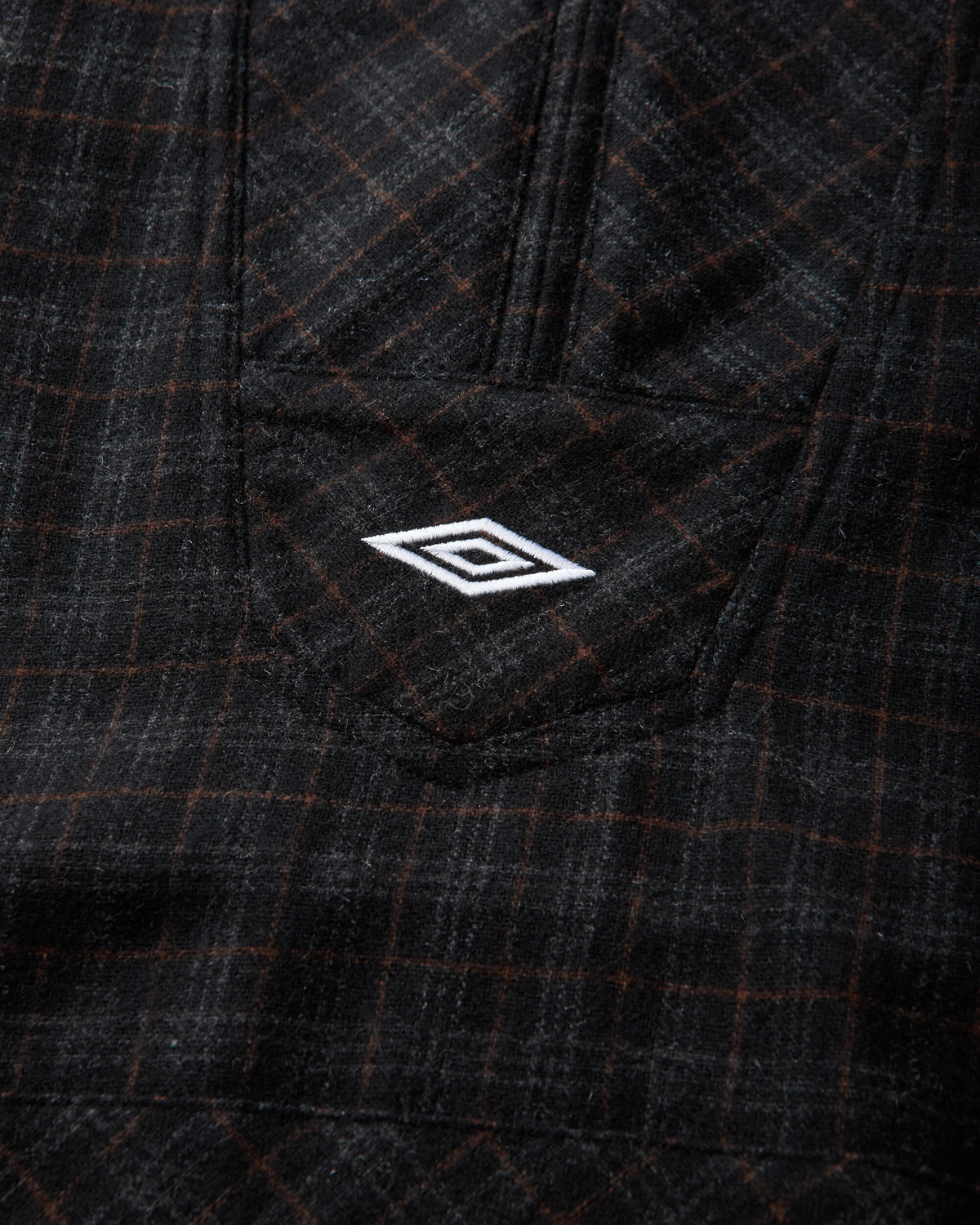Umbro Flannel Fur Anorak Dark Brown