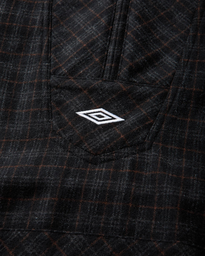 Umbro Flannel Fur Anorak Dark Brown