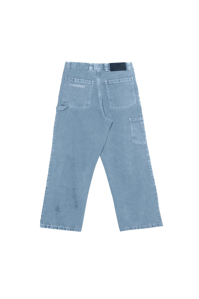 Basedodici Carpenter Denim Pants Blue