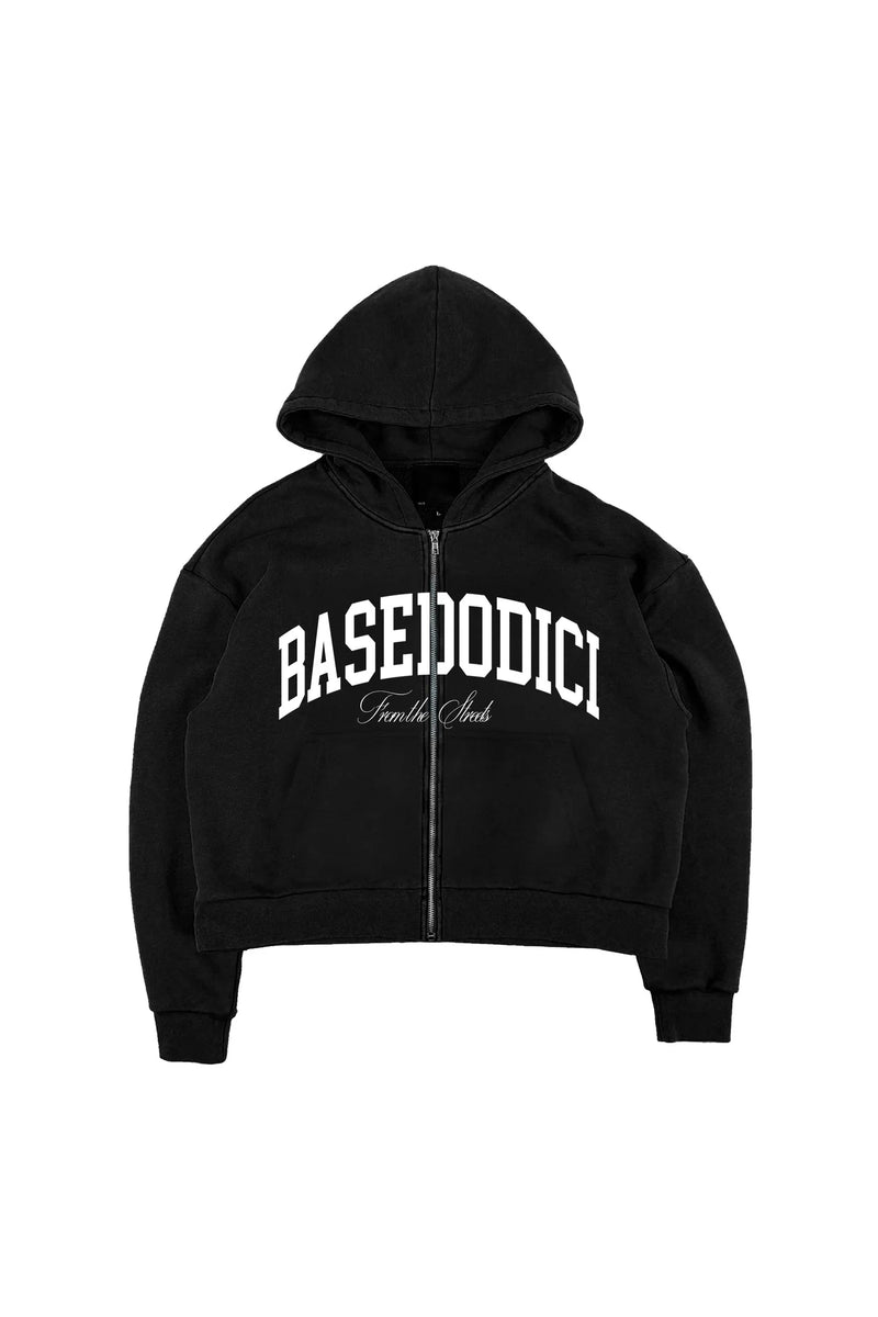 Basedodici Full Zip "COMFY" ArcLogo Black