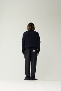New Amsterdam Knitted Half Zip Navy