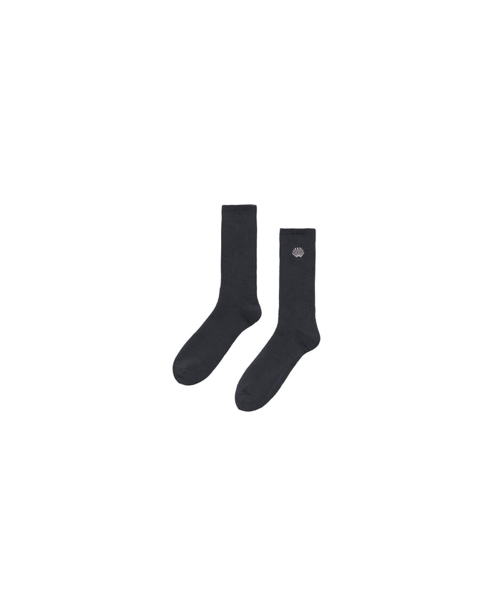 Embroidered Socks Black