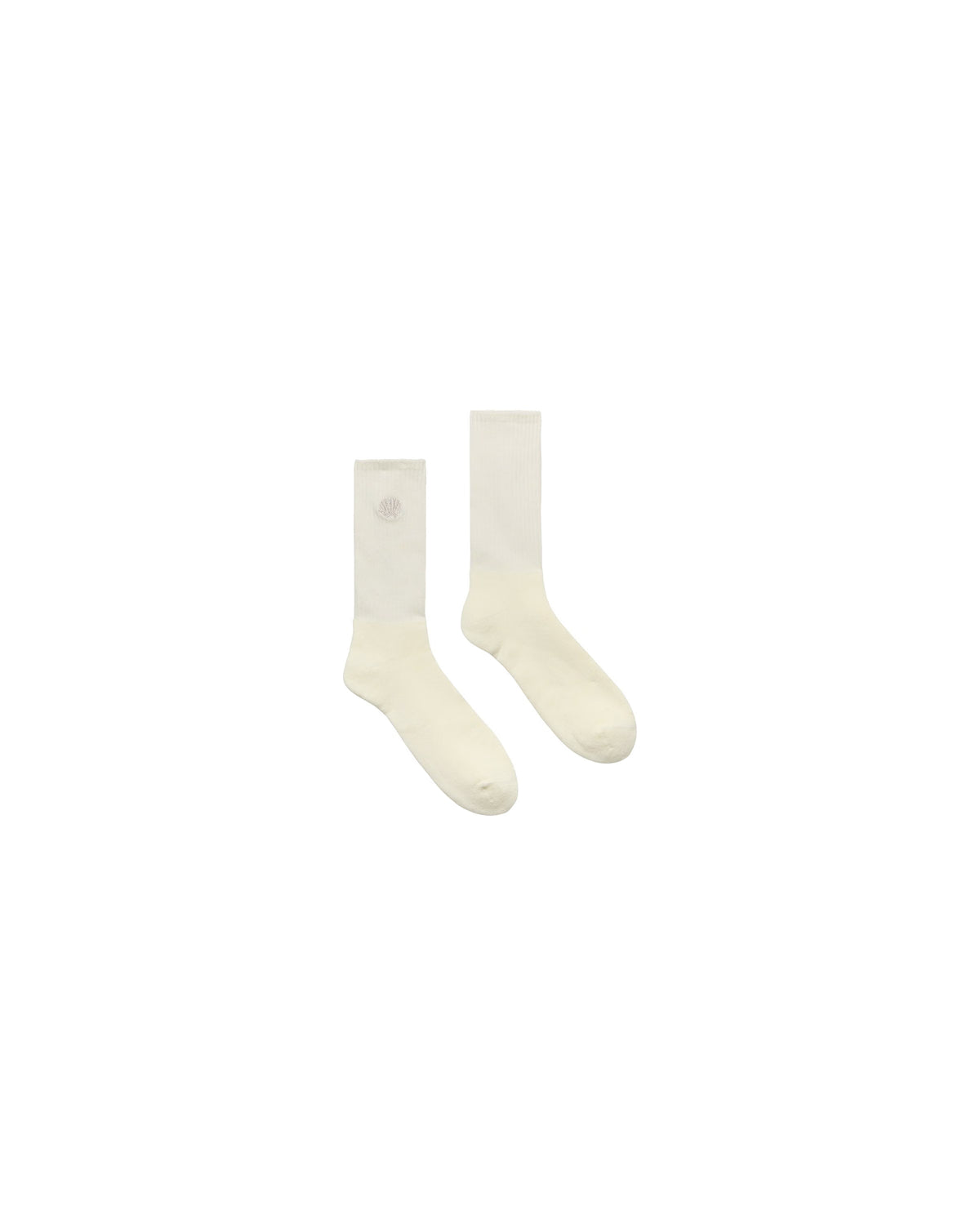 New Amsterdam Embroidered Socks White