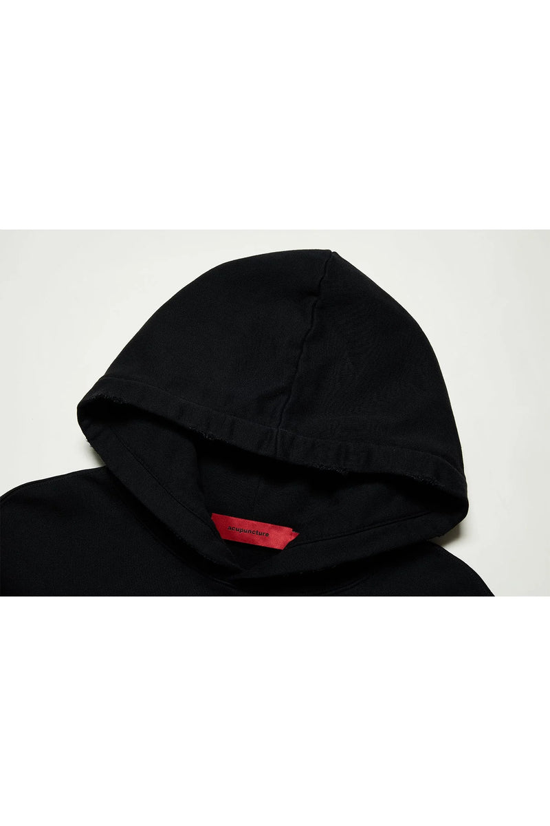 Acupuncture Anarchy Hoodie Washed Black