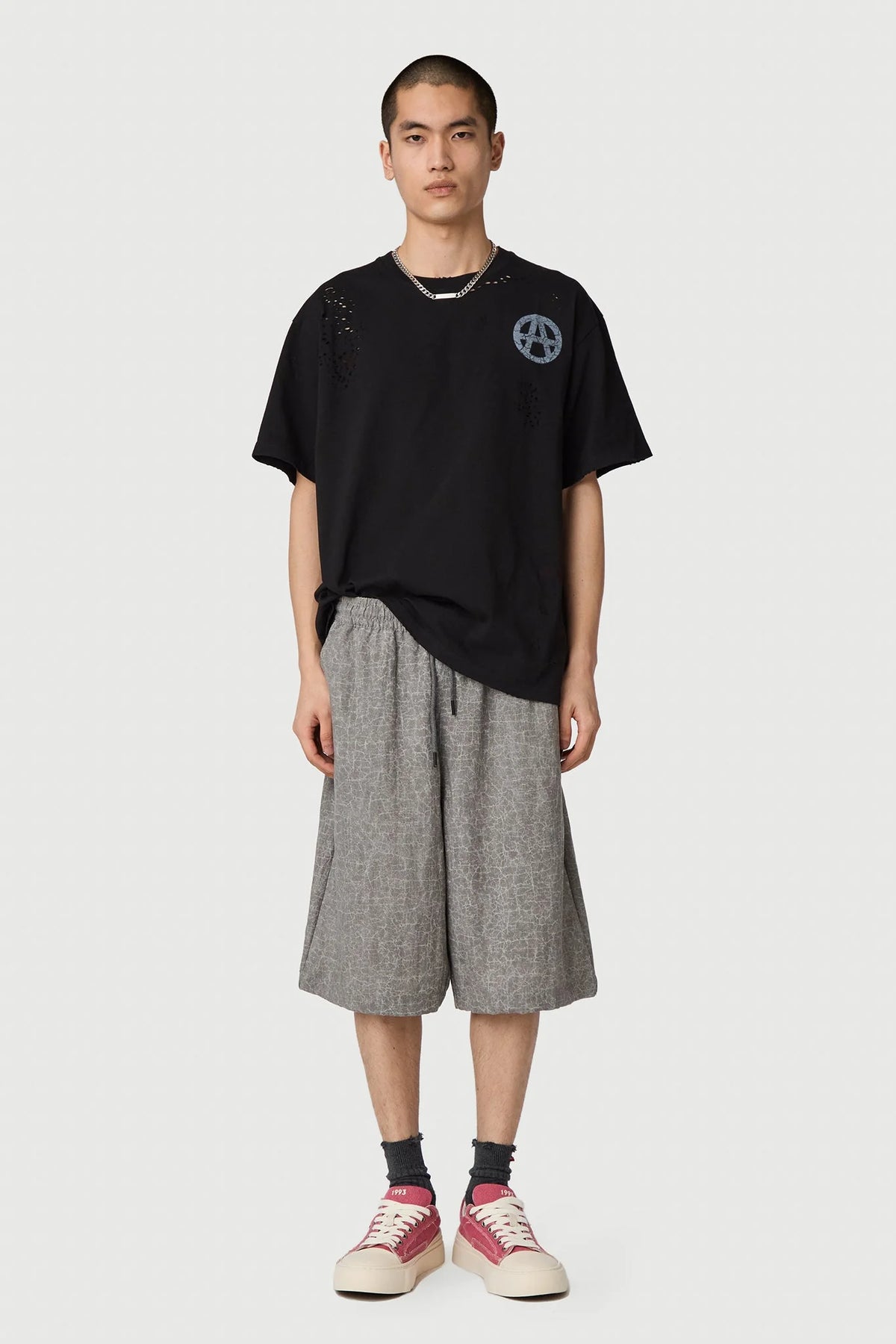 Acupuncture Anarchy T-shirt Washed Black