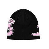 Beanie Logo Black Pink