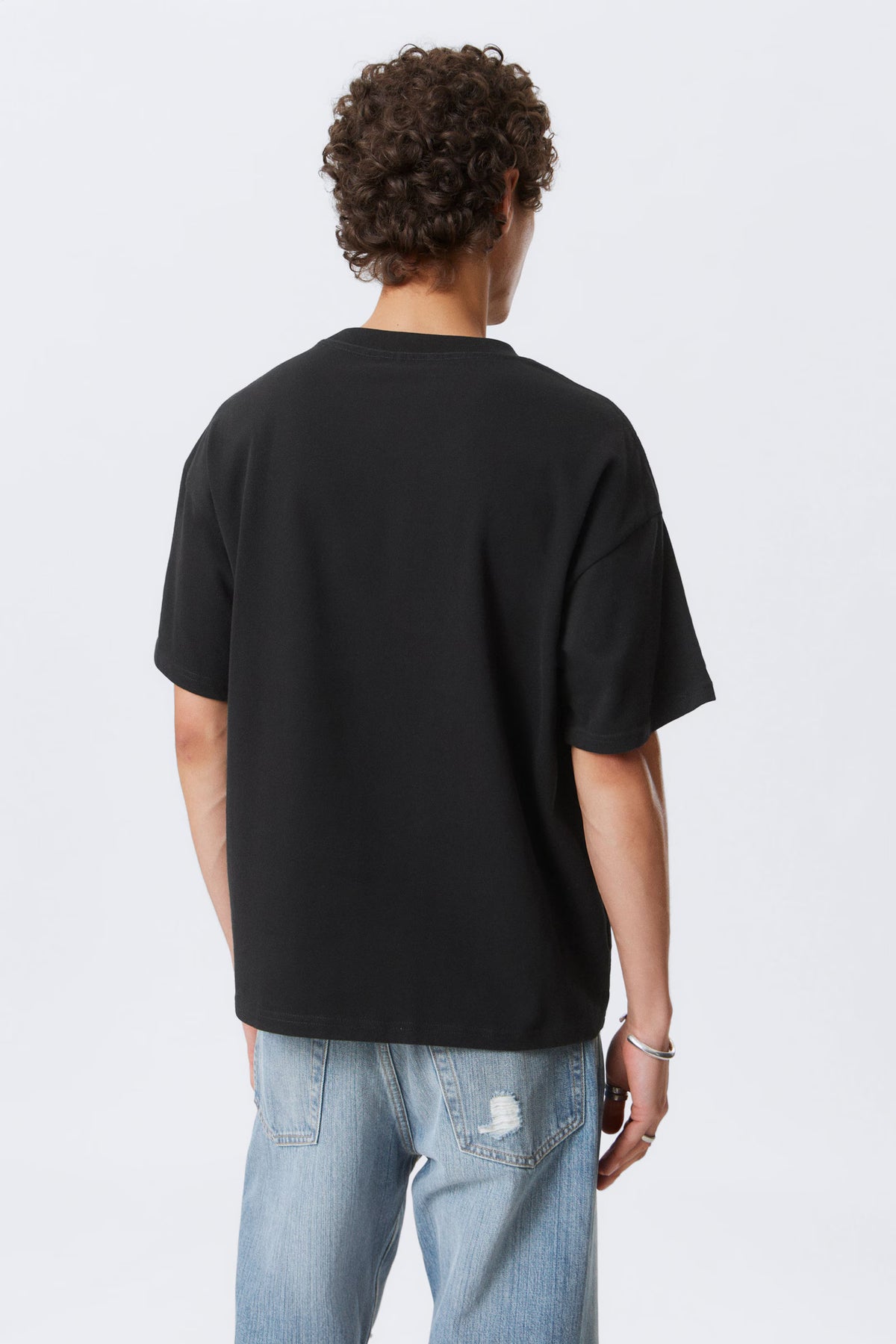 Weekday Great Boxy Tshirt Heavyweight Black