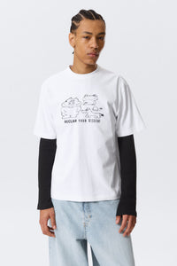 Weekday Relaxed Printed Graphic T-shirt