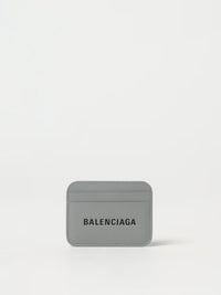 Balenciaga Portacarte Grey in pelle soffiano