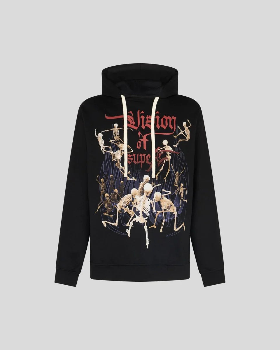 Vision of Super Black Skull Hoodie