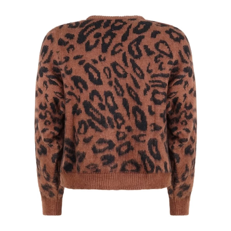 Marsem Cardigan Animalier Mohair