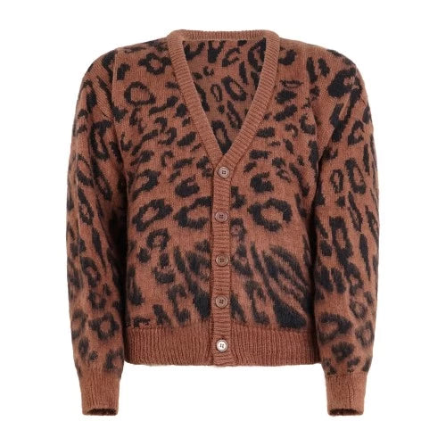 Marsem Cardigan Animalier Mohair