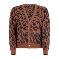 Marsem Cardigan Animalier Mohair