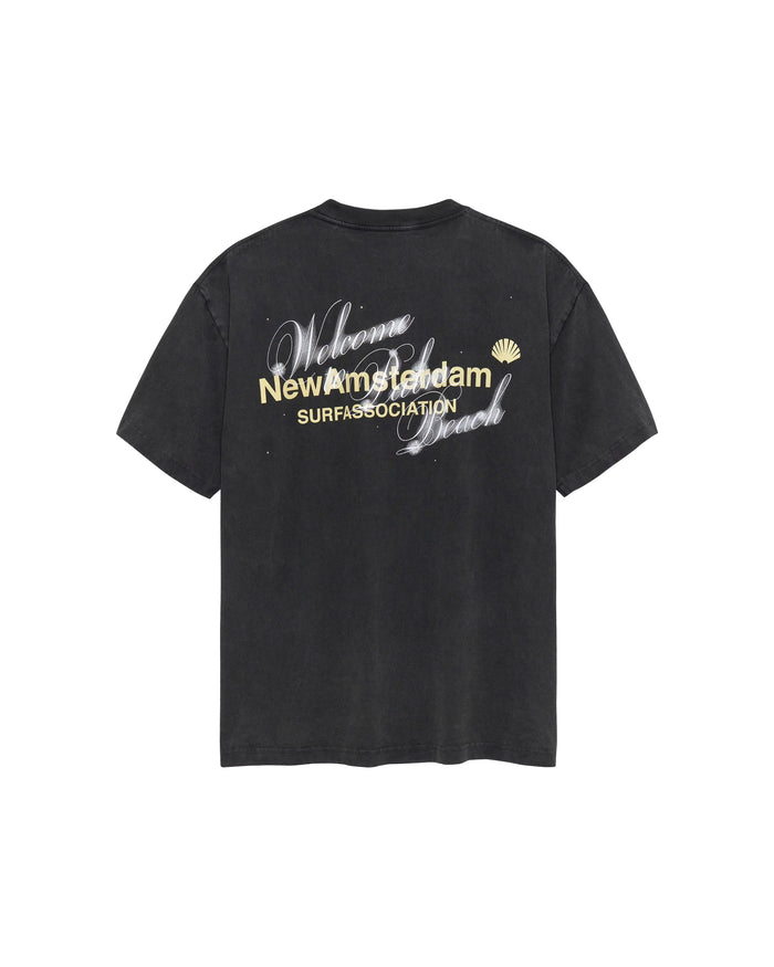 New Amsterdam Welcome to Palmbeach Tee Antracite