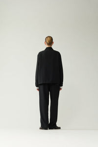New Amsterdam Zip Up Shirt Black