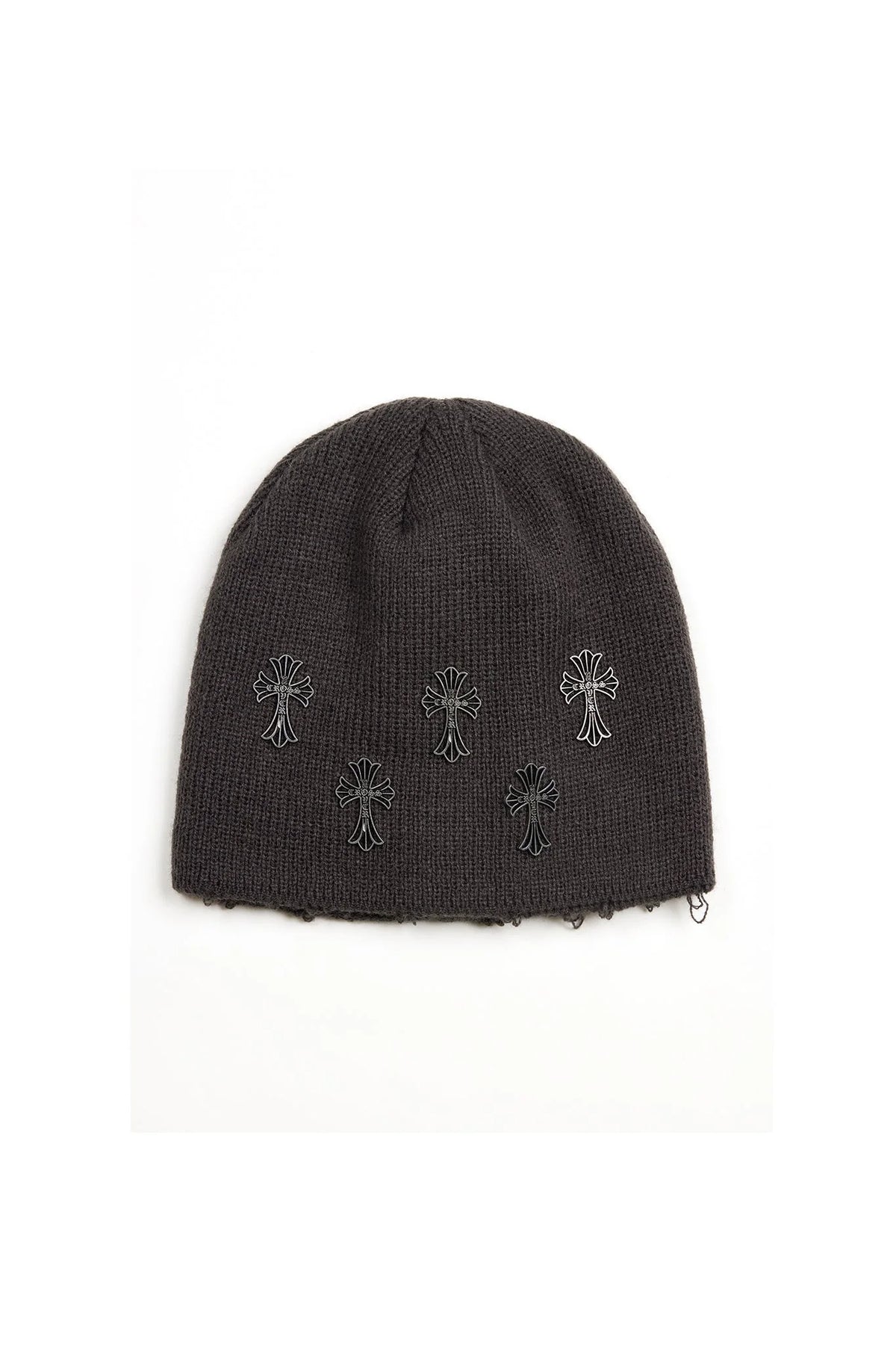 Acupuncture Beanie Cross Over Grey