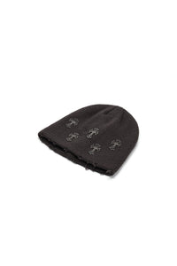 Acupuncture Beanie Cross Over Grey