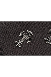 Acupuncture Beanie Cross Over Grey