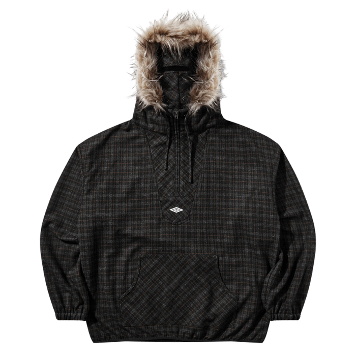 Umbro Flannel Fur Anorak Dark Brown