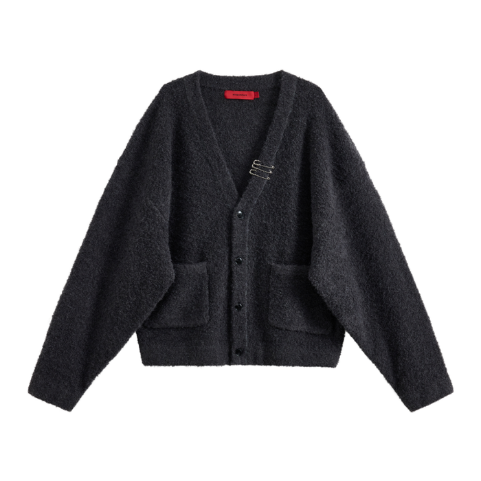 Acupuncture Cozy Cardigan Dark Grey