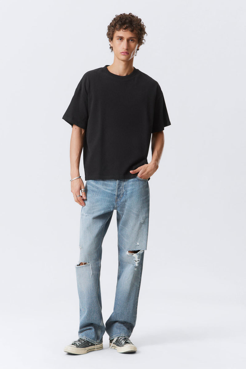 Weekday Great Boxy Tshirt Heavyweight Black