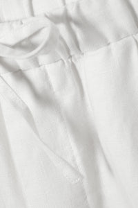 Weekday Loose Fit Linen Trousers White