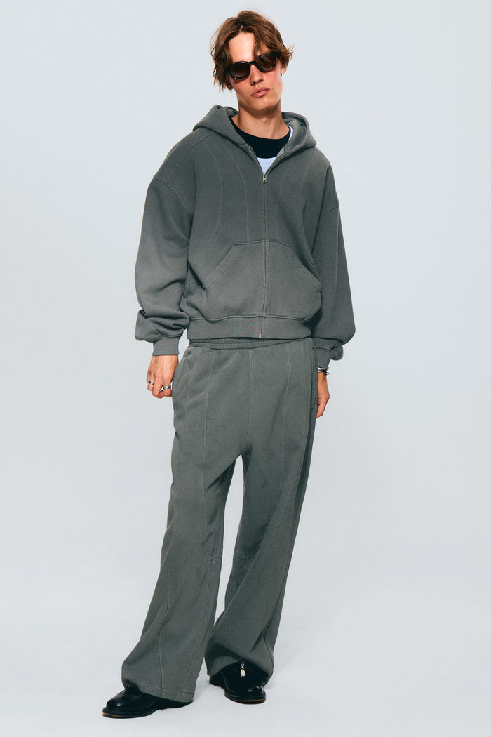 Weekday Loose Fit Blocked Zip Hoodie