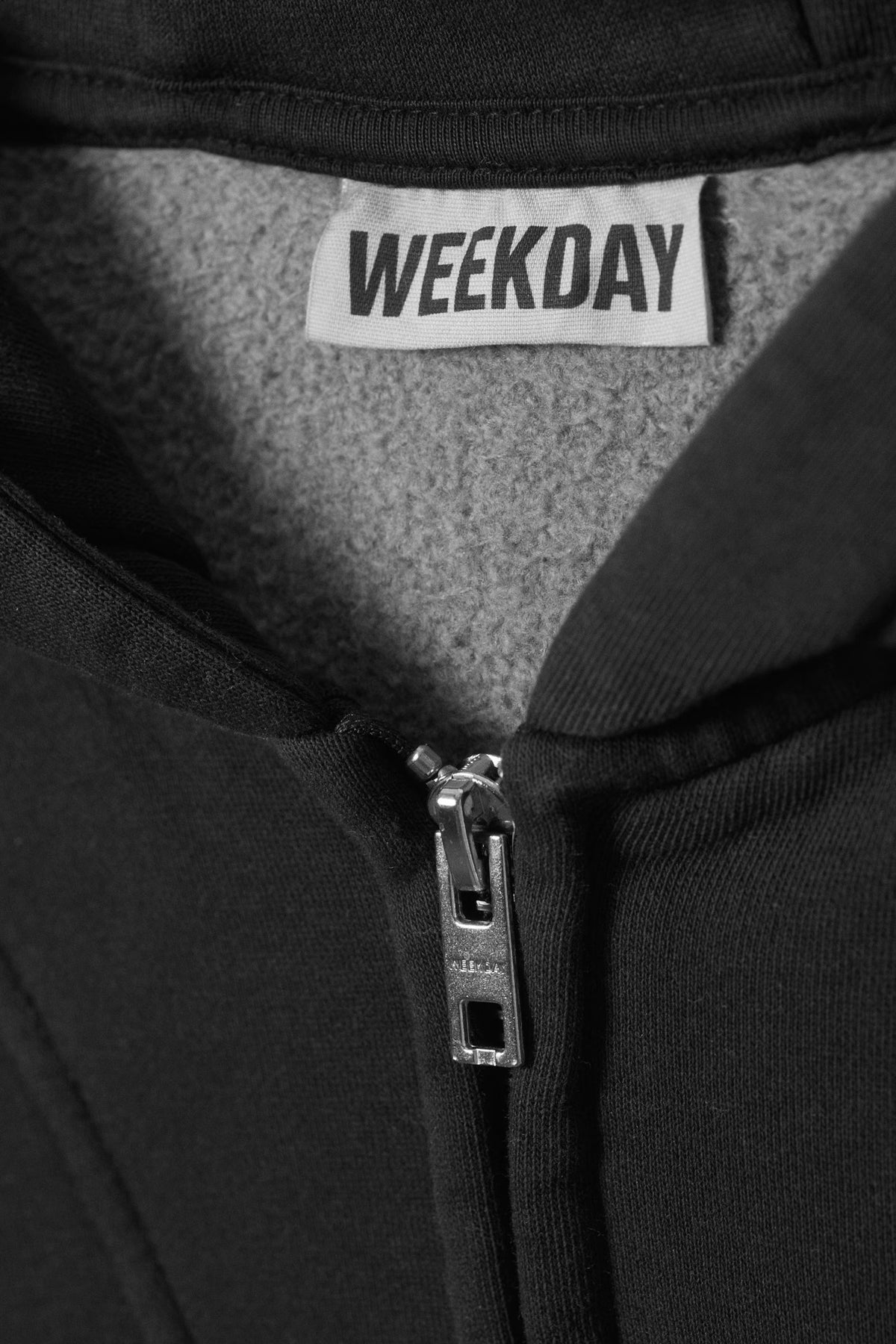 Weekday Loose Fit Blocked Zip Hoodie