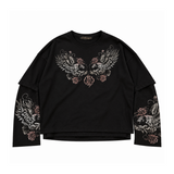 Himes Eagle Double Longsleeve Black