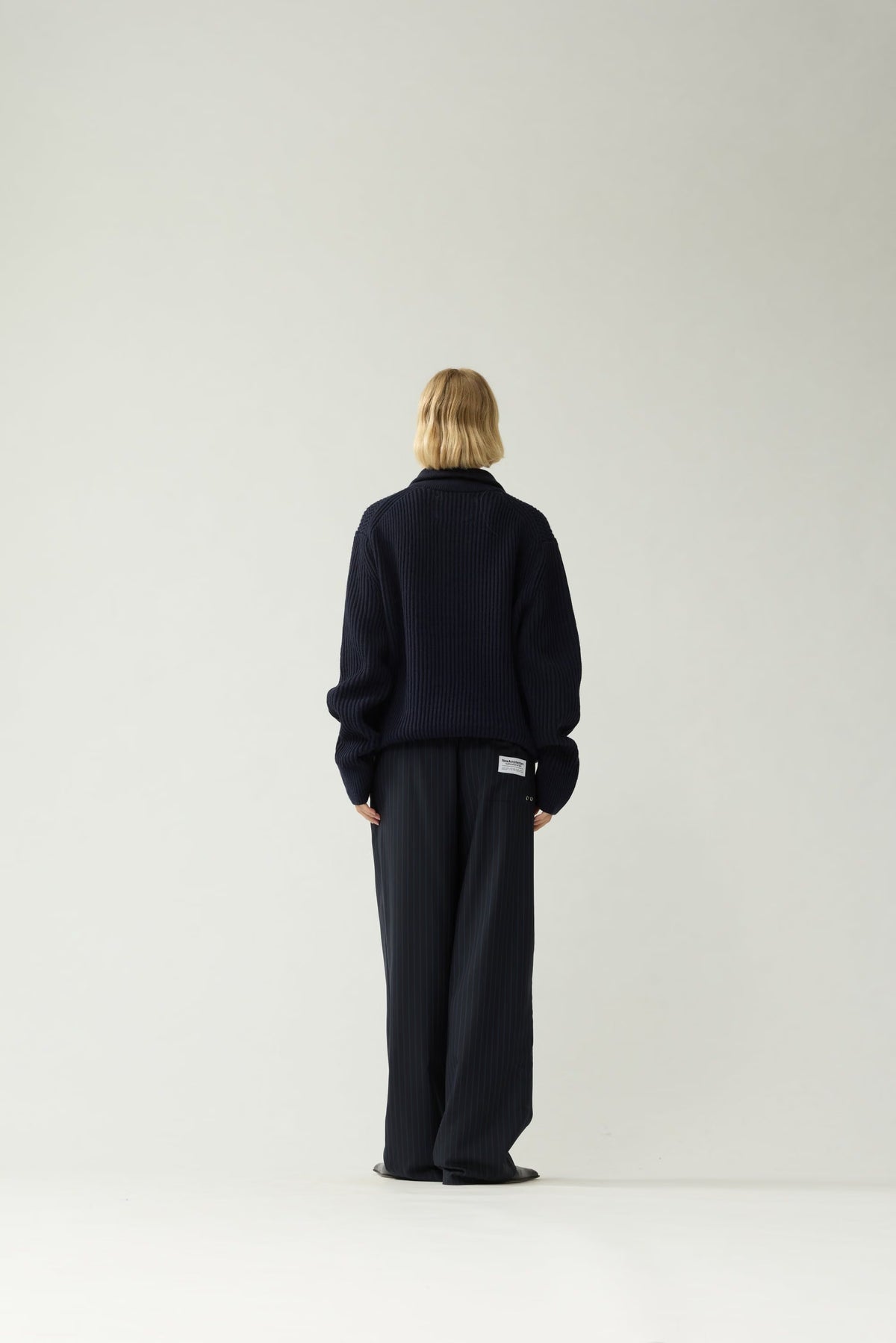 New Amsterdam Knitted Half Zip Navy