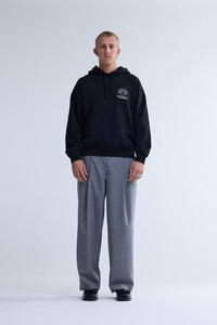 New Amsterdam Logo Hoodie + Black/White