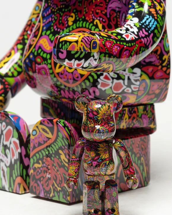 Bearbrick 100% 400% Psychedelic Paisley