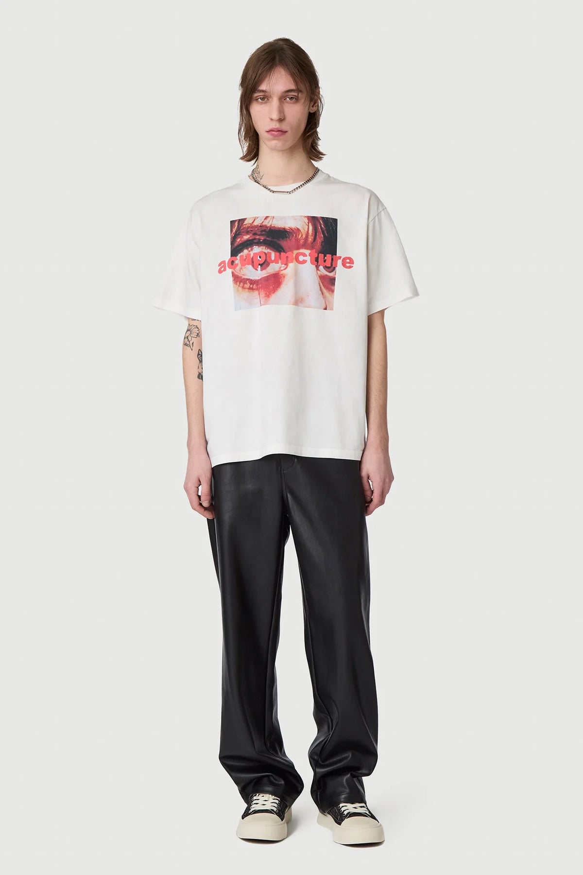 Acupuncture Eye Cry T-shirt Egg White